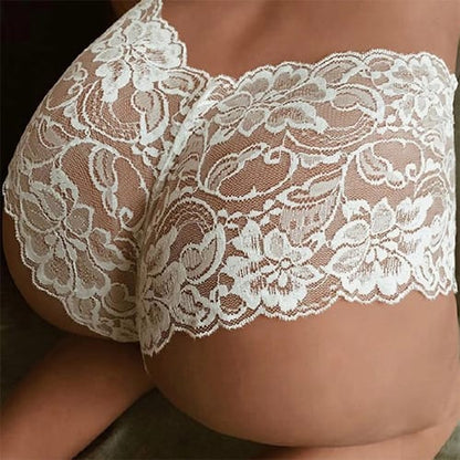 2 pack Women Lace Thong Comfort Lace Underwear Low Waist Panties Transparent Underwear Ladies Briefs Lingere Panty Underware Womens Lingerie Girl Panty