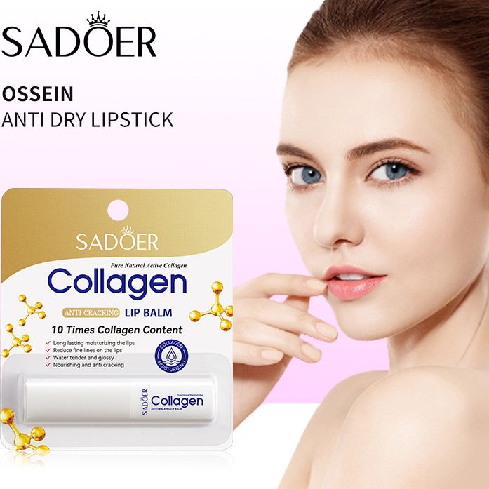 Collagen Lip Balm Lasting Moisturizing Anti Cracking Repair Nourishing Improve Hydration Plumping Lipstick Skin Care