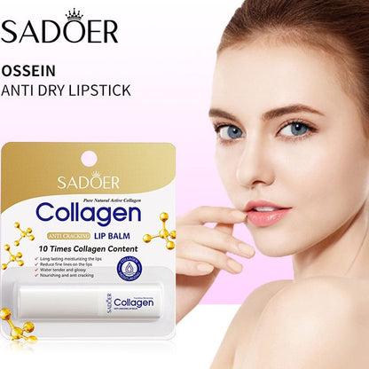 Collagen Lip Balm Lasting Moisturizing Anti Cracking Repair Nourishing Improve Hydration Plumping Lipstick Skin Care