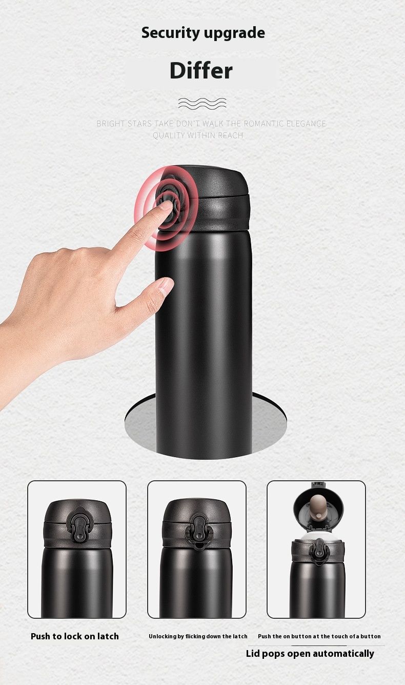 Creative Pop-up Stainless Steel Insulated Tumbler,Keep Your Drinks Hot or Cold in Style