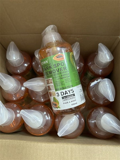 Seyan Dark Spot Remover 500ml – Powerful Skin Lightening & Brightening Cream for Face & Body – Fades Dark Spots, Acne Marks, Hyperpigmentation & Uneven Skin Tone for Radiant, Smooth Skin