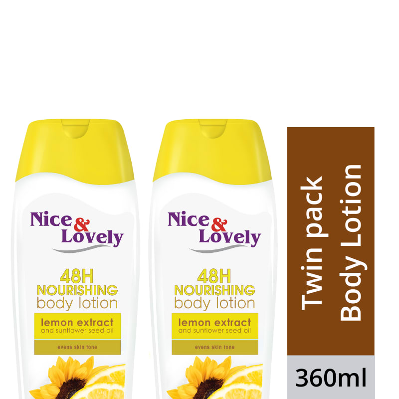 【Pack of 2】Nice & Lovely Lemon 360ml lotion