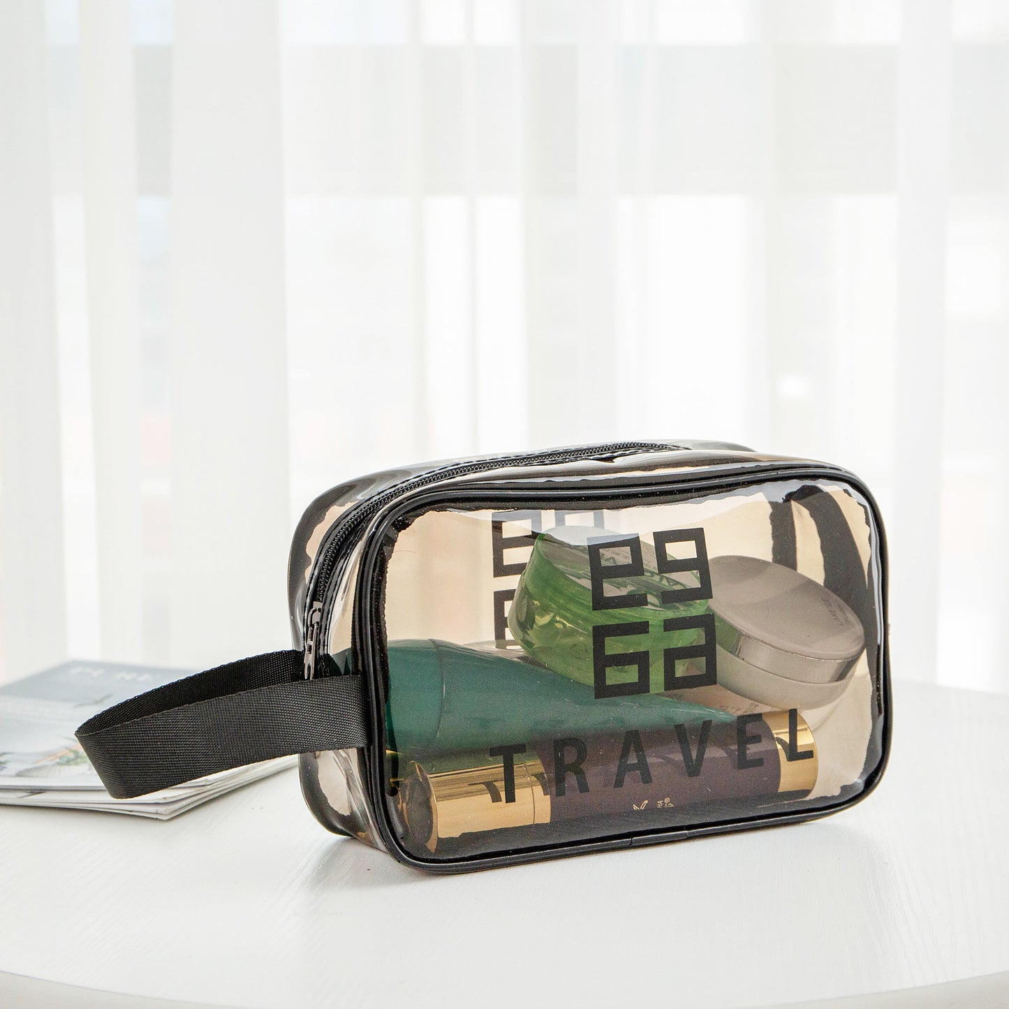 3pcs/set Makeup Bags Travel Wash Bag Transparent Waterproof Makeup Transparent waterproof makeup bag Storage Pouch Large Capacity