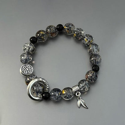 New Ice Cracked Bead Bracelet Men's High-end Bracelet Fashionable Trendy Men's And Women's Bracelets Exquisite Beautiful Bracelets Versatile Accessories Suitable For Gift