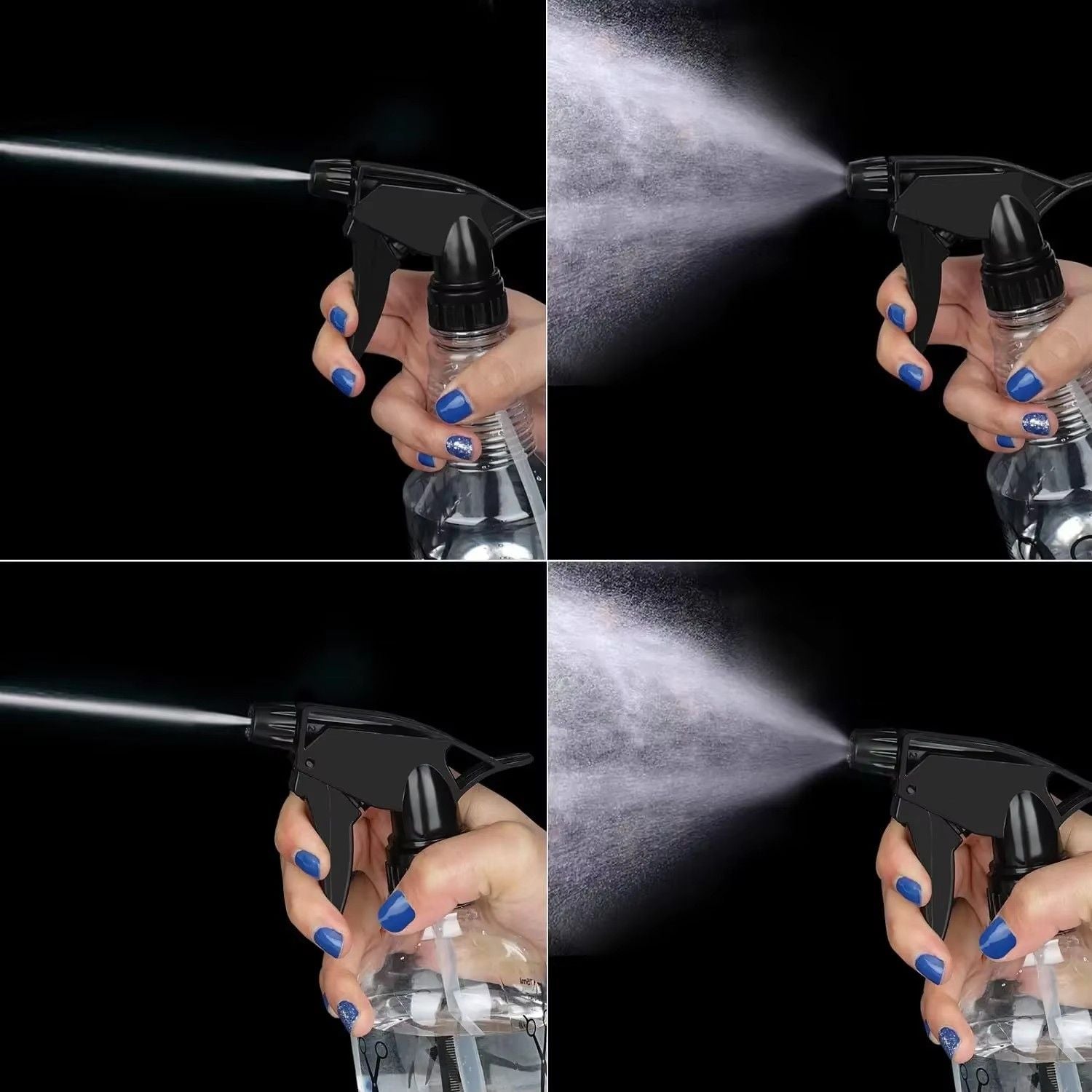 250ML Hairdressing Spray Bottle Salon Barber Hair Tools Water Sprayer Transparent Make-up Style Portable Plastic Spray Bottles