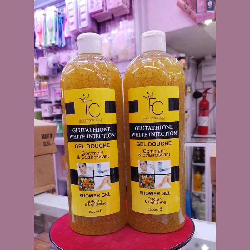 Two bottles of FC Fay’s Cosmetics Glutathione White Injection Shower Gel