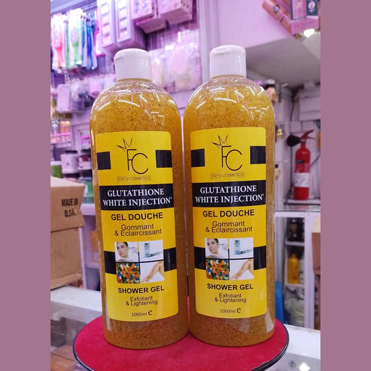 Two bottles of FC Fay’s Cosmetics Glutathione White Injection Shower Gel