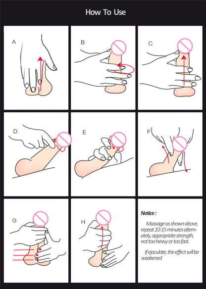 50ml Male Penis Enlargement Cream XXL Big Dick Gel Sex Lube Fragrance Titan Gel Penis Extender for Men