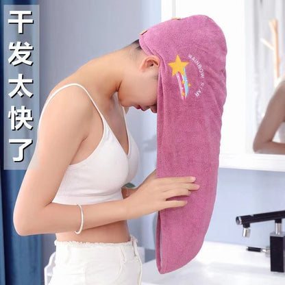 women bathroom head Hair Towel Wrap coral velvet super absorbent quick dry hair hat caps bathroom product for long & bulky hair