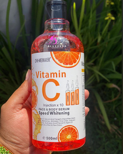 DR MEINAIER Vitamin C Serum for Face and Body Anti-Wrinkle Moisturizer Original Freckle Fade Dark Spot 500ml Anti-aging, Brightening Skin, Anti-acne Facial Serum