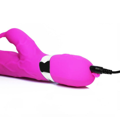 Realistic Dildo Rabbit Veined G Spot Vibrator Rechargeable Waterproof Powerful Vibrating Clit Handhold Massager Adult Sex Toy for Ladies Women