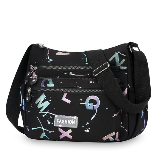 Women bag waterproof bag shoulder bag fashion letter printed bag