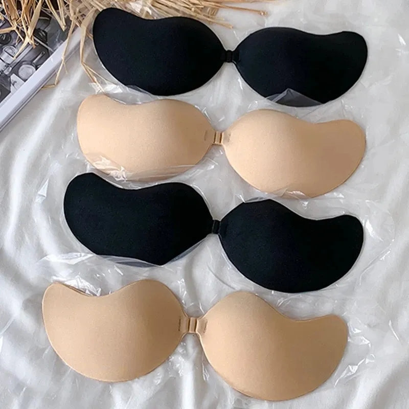 Mango Silicone Chest Stickers Push Up Bra Self Adhesive Bra Invisible Cover Bra Pad Sexy Strapless Breast Petals