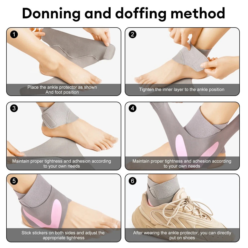 1pc Sports Ankle Brace for Women Men Adjustable Compression Ankle Wrap Support Soft Elastic Breathable Brace Protector Ankle Guard Ankle protective brace for basketball and football