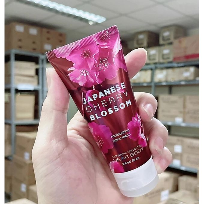 5 Pack Dear Body Japanese Cherry Blossom and Body Splash, Shower Gel, Splash, Cream and Hand Lotion Sweet Fresh Scent Signature Collection Body Luxuries Body Washes 5 in 1 Set