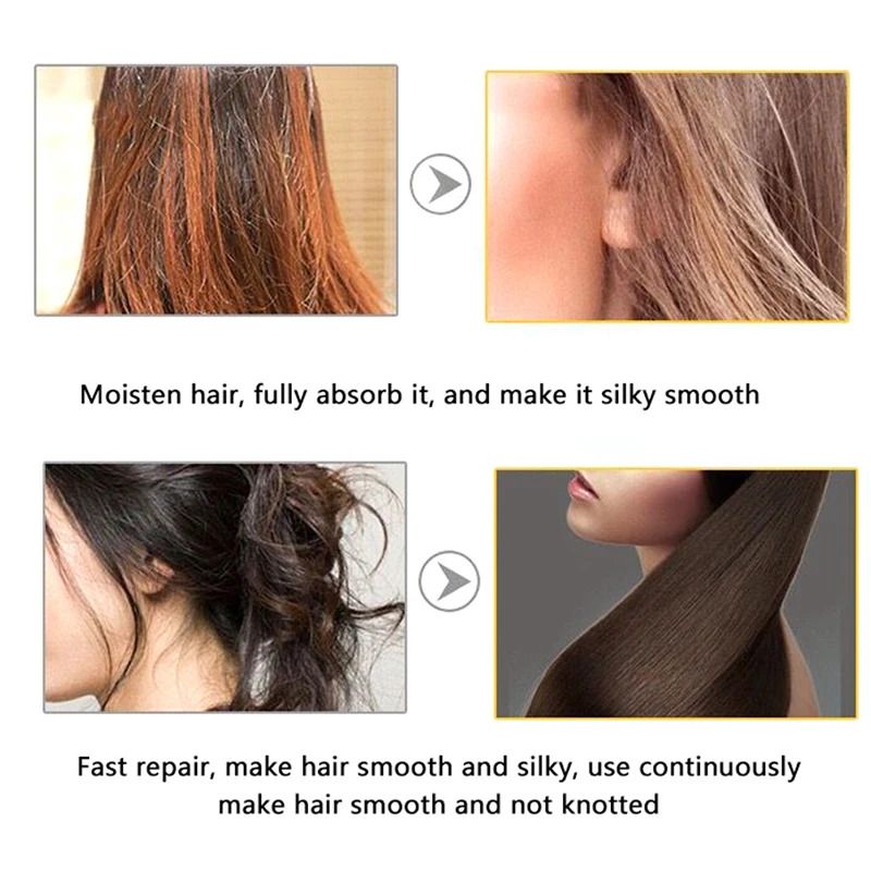 3 in 1 L'Uodais Hair Repair Oil Serum + NO°5 Noir + Curl Keeper Spray Smoothing Damaged Hair Treatment & Scalp Care Product Hair Fragrance Spray For Women