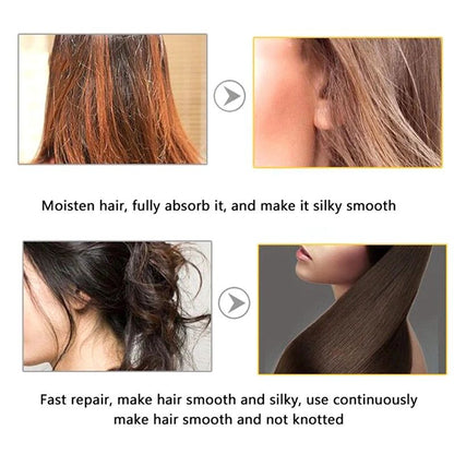 3 in 1 L'Uodais Hair Repair Oil Serum + NO°5 Noir + Curl Keeper Spray Smoothing Damaged Hair Treatment & Scalp Care Product Hair Fragrance Spray For Women