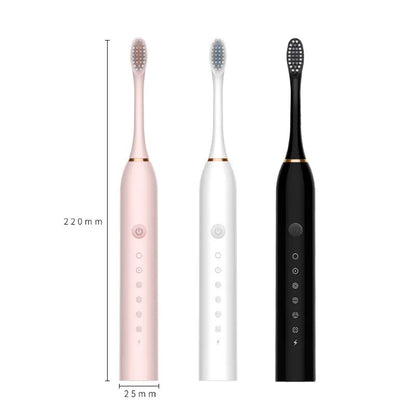 Electric Toothbrush With 4 Brush Heads Smart Timing Tooth Brush USB Rechargeable Teeth Clean Whitening Sonic Toothbrush With Replacement Head