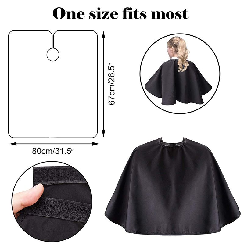 New Arrivals Makeup Cape Makeup Bib Hair Dye Tools Beauty Salon Barber Hair Cutting Cape Cloth Wrap Hairdressing Cape Barber Lightweight Comb-out Beard Apron Shortie Makeup Bib Styling Shampoo Cape