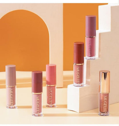 🔥 Welfare free perfume, only one week Muge leen12PCS/Set Lipsticks Matte Lip Gloss Sets Makeup Lasting Velvet Liquid Lipstick Set Cosmetic