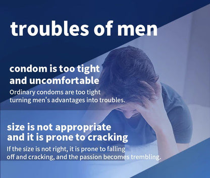 OLO large ultra-thin genuine condom, men's special large penis condom, 56mm, naked inserted into the penis condom