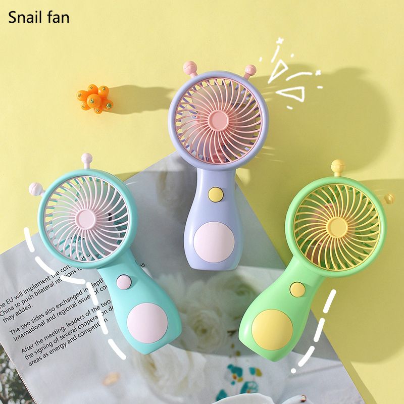 Snail fan USB rechargeble Handheld fan Mini Hand-held fan fashion Hand held fan portable Mini handy Fan