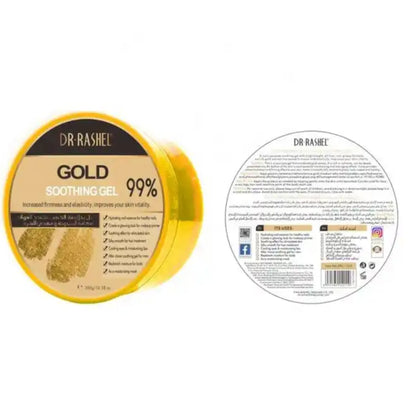 Dr. Rashel Gold Soothing Gel 99%, Skin Elasticity & Firming, 300g - DR RASHEL