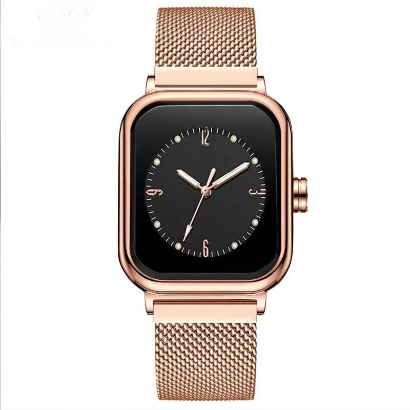Simple mesh belt quartz women's watch fashion watch Sports Watch Quartz watch Men's Watch Trendy Night Light Watch Square watch Men's Watch