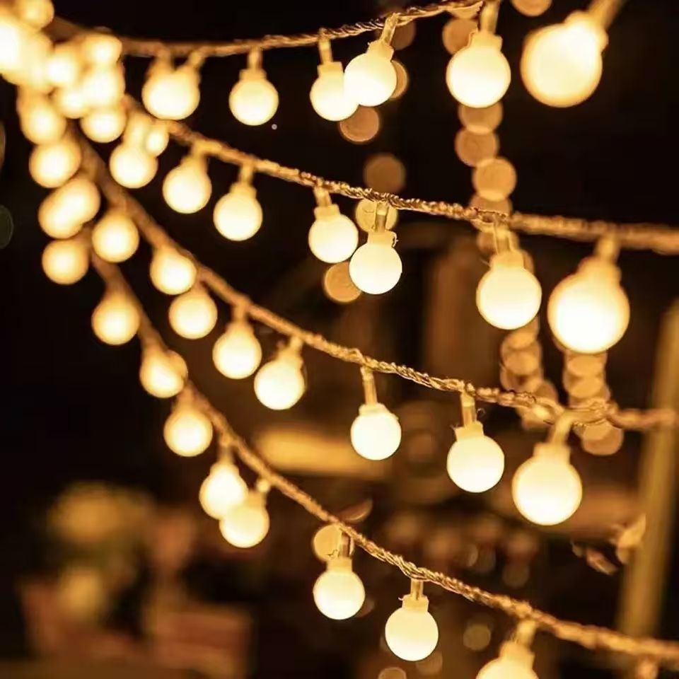 3M LED Light Crystal Ball Star Lights Outdoor Garden Camping Light String 20 LED Lights Garland Light Led String Lights Ramadan Decorations Christmas Festive Atmosphere Lights