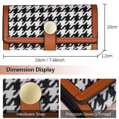 Women Wallet Ladies Coin Purse Tri-fold Geometric Patterns Wallet