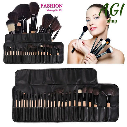New Arrivals Makeup Brush Sets 24 pcs/Set Professional Cosmetics Brushes Foundation Powder Eyebrow Eyeshadow Blending Blush Brushes Beauty Make Up Kit Tool + Bag