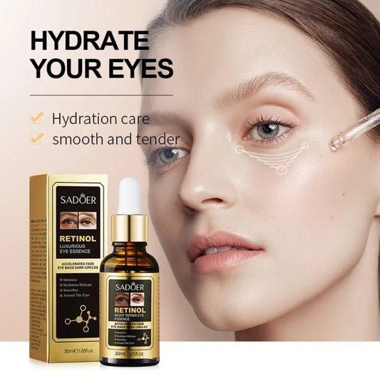 Firming Retinol Eye Serum Dark Circles, Puffiness Remover Retinol Serum for Brightening Anti-wrinkles Serum Retinol Eye Serum, Retinol Eye Essence...