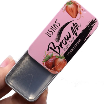 Brow Fixing Soap Strawberry Makeup Eyebrows Gel Shaping wax with brush Kit - Ushas
