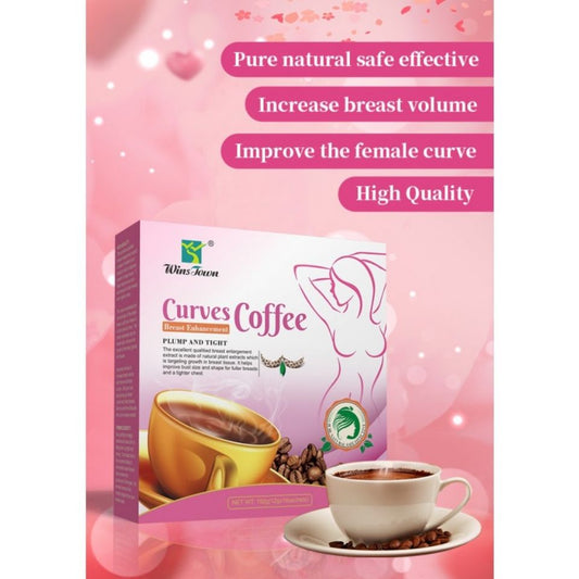Wins Town CURVES Coffee, Breast & Butt Enhancement Coffee. Grows The Breast, Makes You Curvy, Improve Butt Size & Shape & Makes Breast Firm, Fuller & Tight.