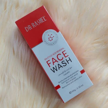 Dr. Rashel Salicylic Acid Renewal Face Wash Gently cleanses and exfoliates Controls oil Anti-acne Shrinks pores Refreshes and calms facial skin