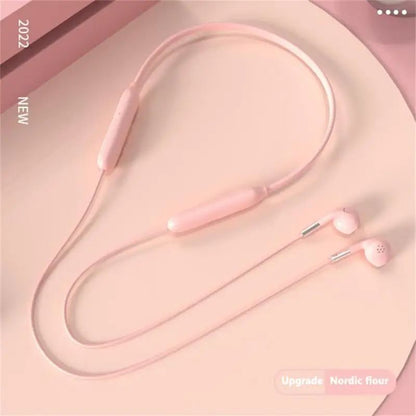 Wireless Headset Neck Hanging Stereo Earphones Noise Reduction Exercise Running Binaural Headphones 9D Sport Portable Headset