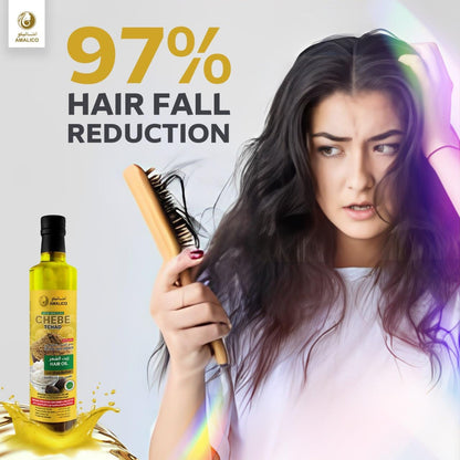 Chebe Oil for Hair Growth with SHEA BUTTER - Ready-to-Use Authentic African Chebe Powder for Hair Growth, Shea Butter, Palm Oil, Almond Oil, Olive Oil, Ostrich Oil (250ml)