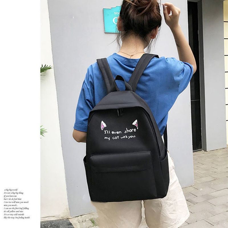 4 PCS/Sets Handbags Women Bags Backpacks School Bags Ladies Bags Satchel Pencil Case Bookbags On Sale