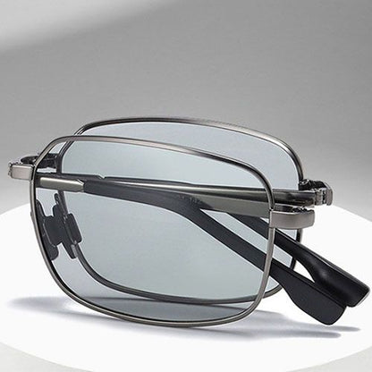 New Men Polarized Folding Sunglasses Vintage Male Outdoor Driving Cycling Sun Glasses Photochromic Eyewear