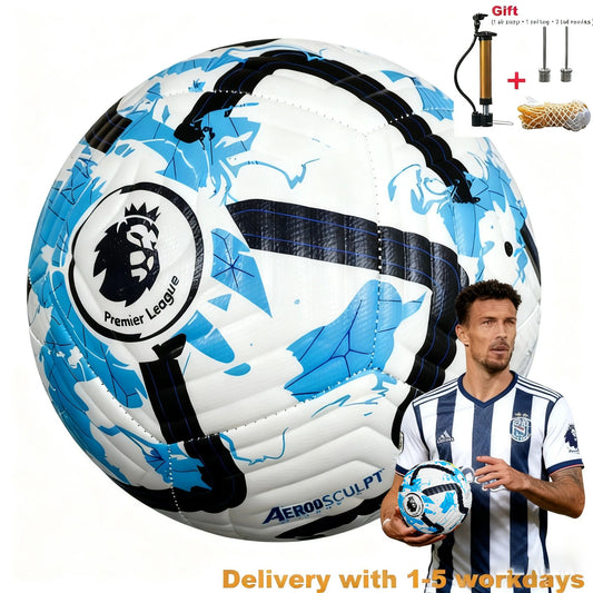 1 Set With Free Gift Socks English Premier League Football Champions League Mens Size 5 Five Football Soccer Ball And Professional Football Futsal Training Match Sports Socks Boots For Men