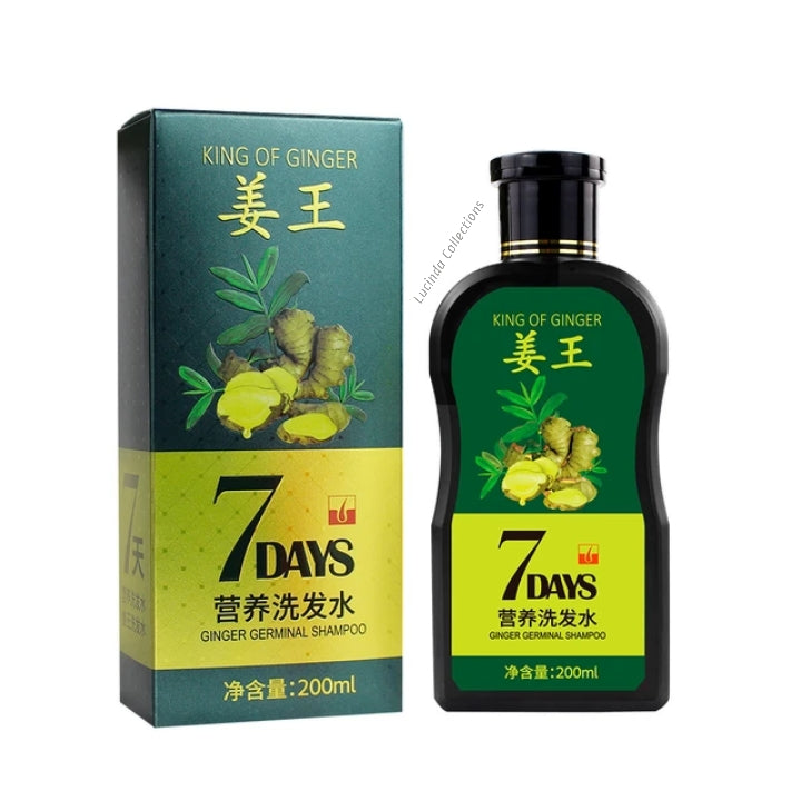 King Of Ginger 7 Days Germinal Shampoo Hair Care 200ml - Hair Care Growth Treatment Anti Hair Loss