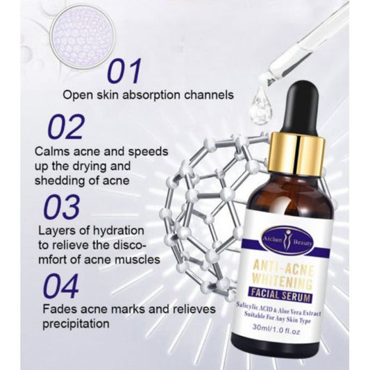 Aichun Beauty Anti-Acne Whitening Facial Serum With Salicylic Acid & Aloe Vera Extracts Face Skin Care