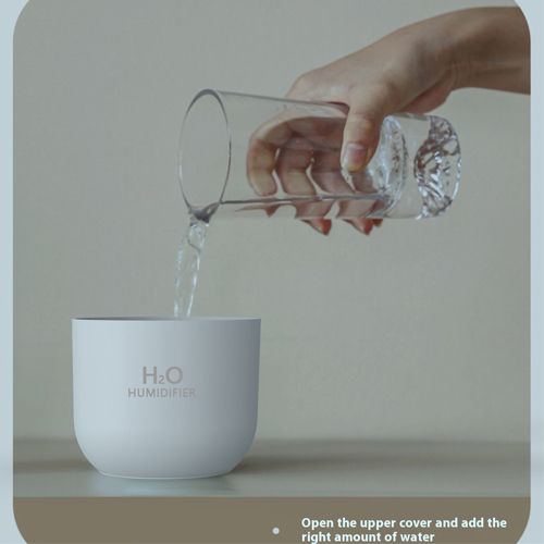 Air Humidifier Cute Aroma Diffuser With LED Night Light Cool Mist Humidifiers For Bedroom Home Car Plants Purifier Humificador Home Appliances