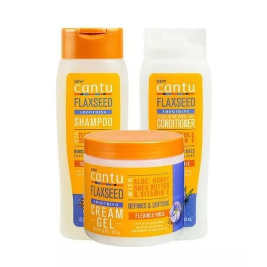 Flaxseed Smoothing Shampoo ,Conditioner ,Cream Gel.