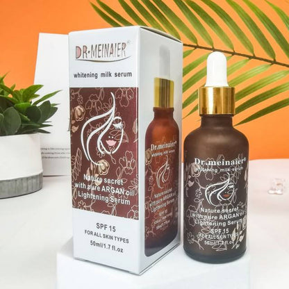 DR MEINAIER Whitening Milk Serum with Pure Argan Oil SPF 15 Anti-aging Fade Spots