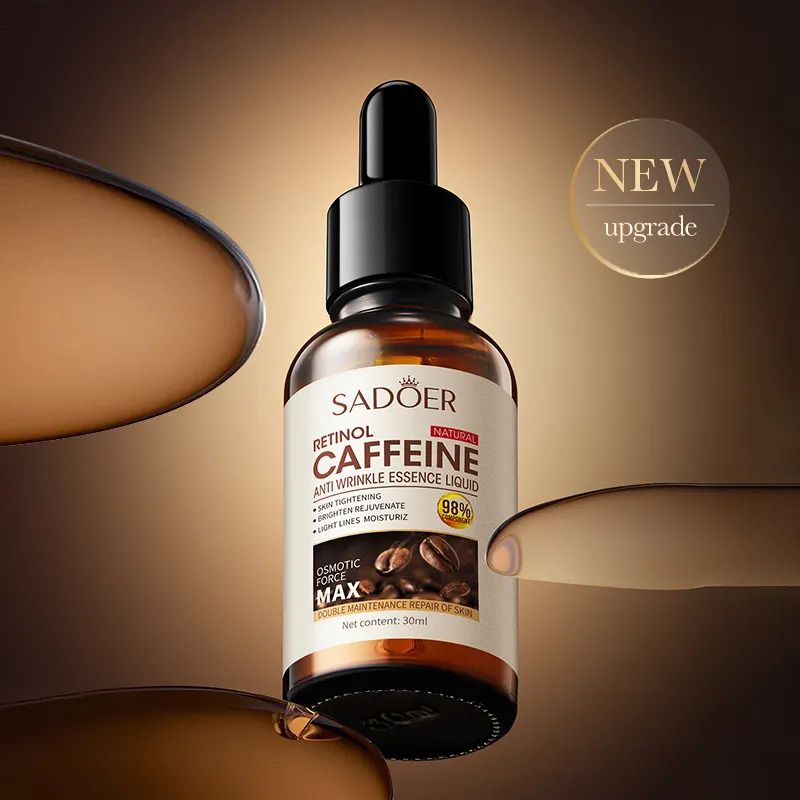 2 Pieces Sadoer Anti Aging Retinol Caffeine Face Wash + Skin Tightening Anti Wrinkles Essence, Facial Cleanser + Essence, Can add Vitamin C, the Duo Guarantee Anti Wrinkles, Anti Aging, Fade Fine Line