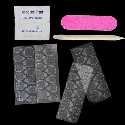 Nail tool kit Nail tool kit Nail tool kit Wear a four-piece nail tool kit Jelly glue cleaning tablet nail file Orange wood sticks