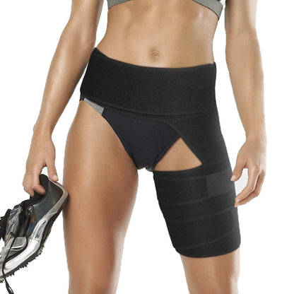 Man Hip Support Braces Compression Brace for Hip Thigh with Adjustable Strap Groin Support Braces Sciatica Pain Relief Wrap Health Care