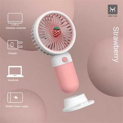 USB rechargeable Handheld fan Mini fruit Hand-held fan fashion Hand held fan portable Mini handy Fan