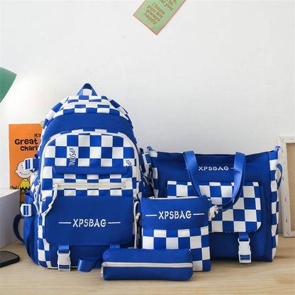4 PCS/Sets Handbags Backpacks Women Bags School Bags Ladies Bags Bookbags Laptop Bags Satchels